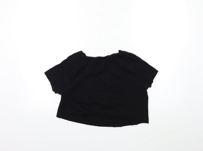 F&F Womens Black   Basic T-Shirt Size 8