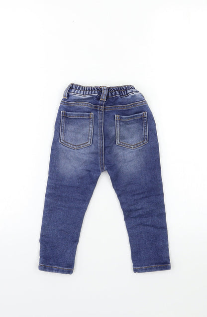 George Baby Blue  Denim Snow Pants Jeans Size 12 Months