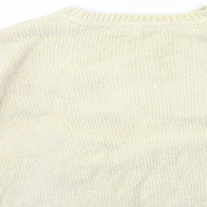Primark Girls Beige  Knit Pullover Jumper Size 12 Years