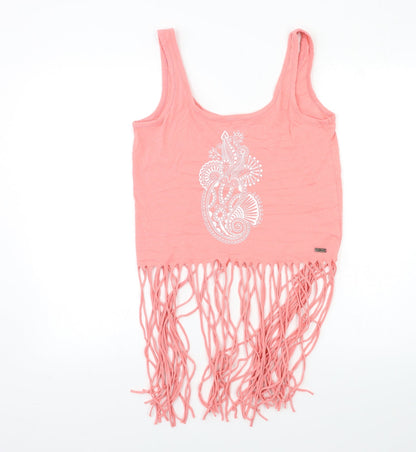 Womens UK Size 10 Lee Cooper Pink Basic Tank