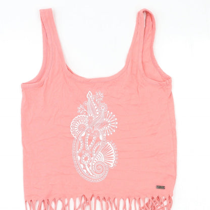 Womens UK Size 10 Lee Cooper Pink Basic Tank