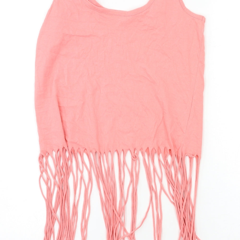 Womens UK Size 10 Lee Cooper Pink Basic Tank