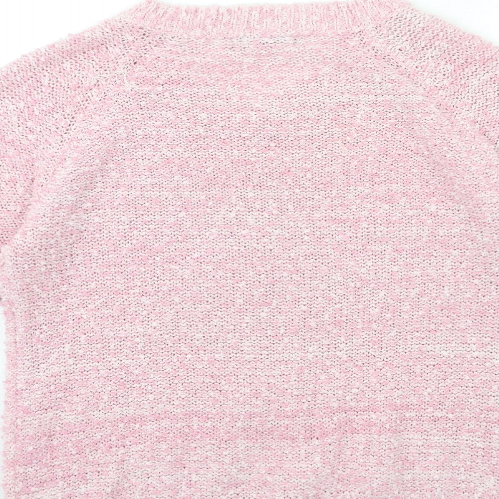 sonya jayne Womens Pink  Knit Pullover Jumper Size M