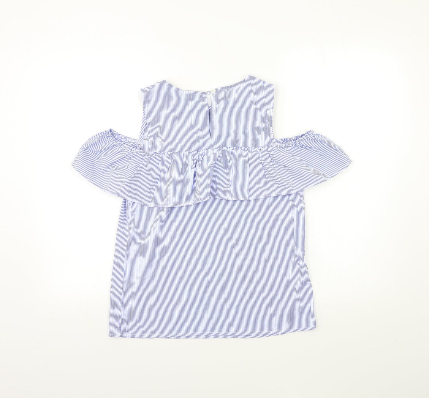 Womens UK Size 8 Dorothy Perkins Blue Basic Blouse