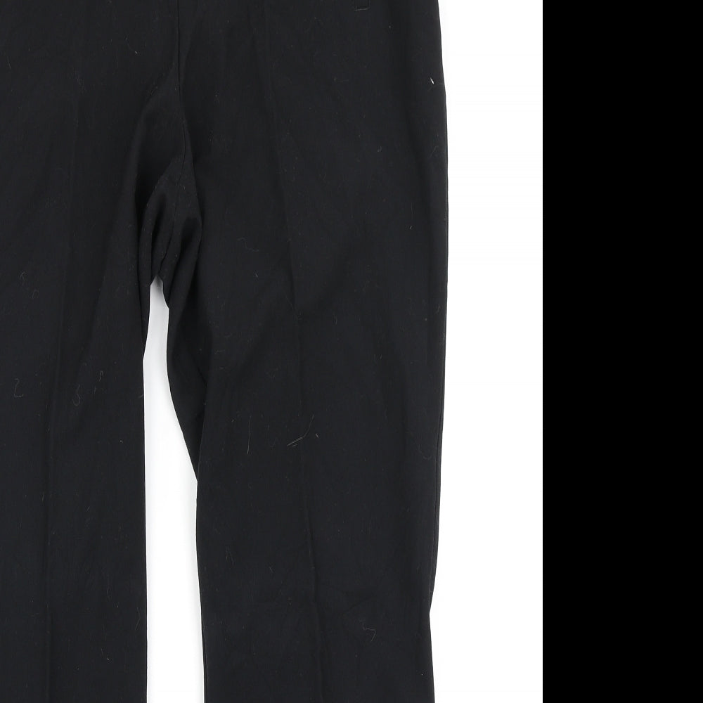 Womens UK Size 14 M&S Regular Fit  Black Trousers