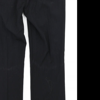 Womens UK Size 14 M&S Regular Fit  Black Trousers
