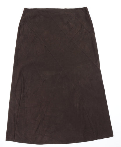 BHS Womens Brown   Flare Skirt Size 14