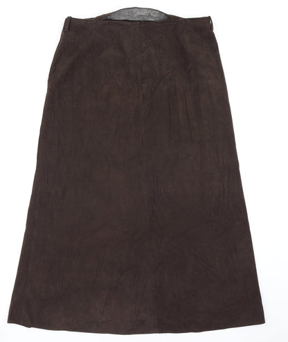 BHS Womens Brown   Flare Skirt Size 14