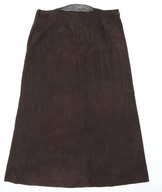BHS Womens Brown   Flare Skirt Size 14
