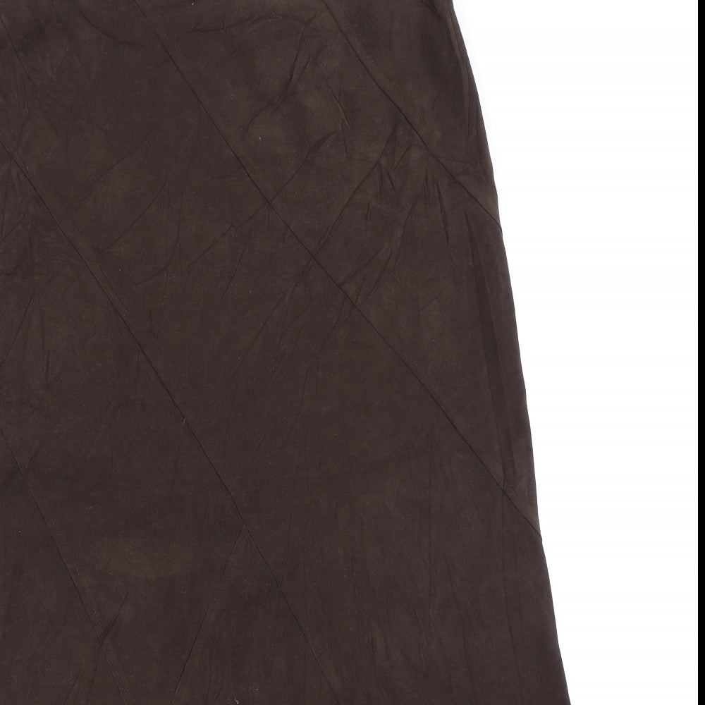 BHS Womens Brown   Flare Skirt Size 14