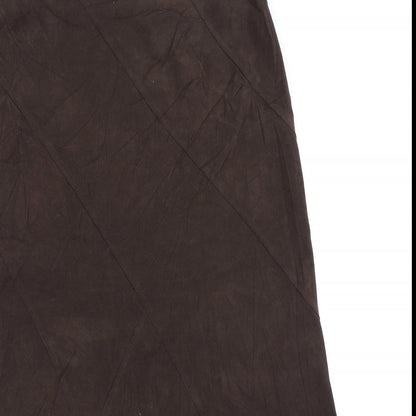 BHS Womens Brown   Flare Skirt Size 14