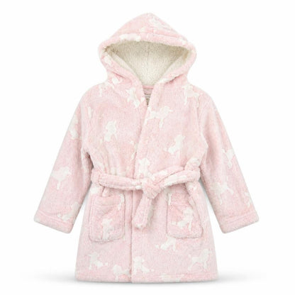 Bluezoo Girls Pink Camouflage  Top Robe Size 4-5 Years  - Dog Print