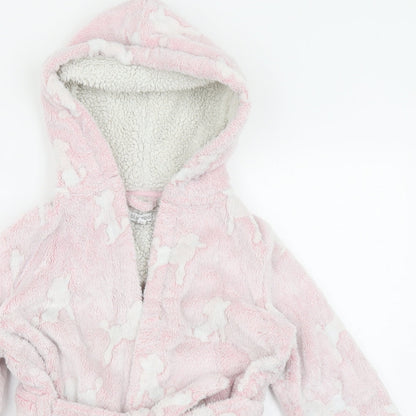 Bluezoo Girls Pink Camouflage  Top Robe Size 4-5 Years  - Dog Print