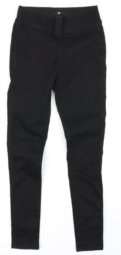 V Womens Black  Denim Jegging Jeans Size 10 L27 in