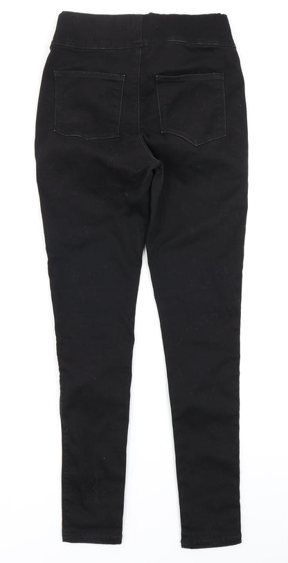 V Womens Black  Denim Jegging Jeans Size 10 L27 in