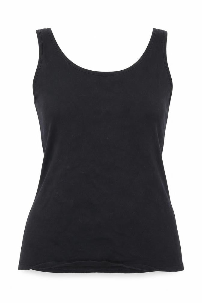 Womens UK Size 10 New Look Black Basic Tank