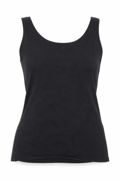 Womens UK Size 10 New Look Black Basic Tank