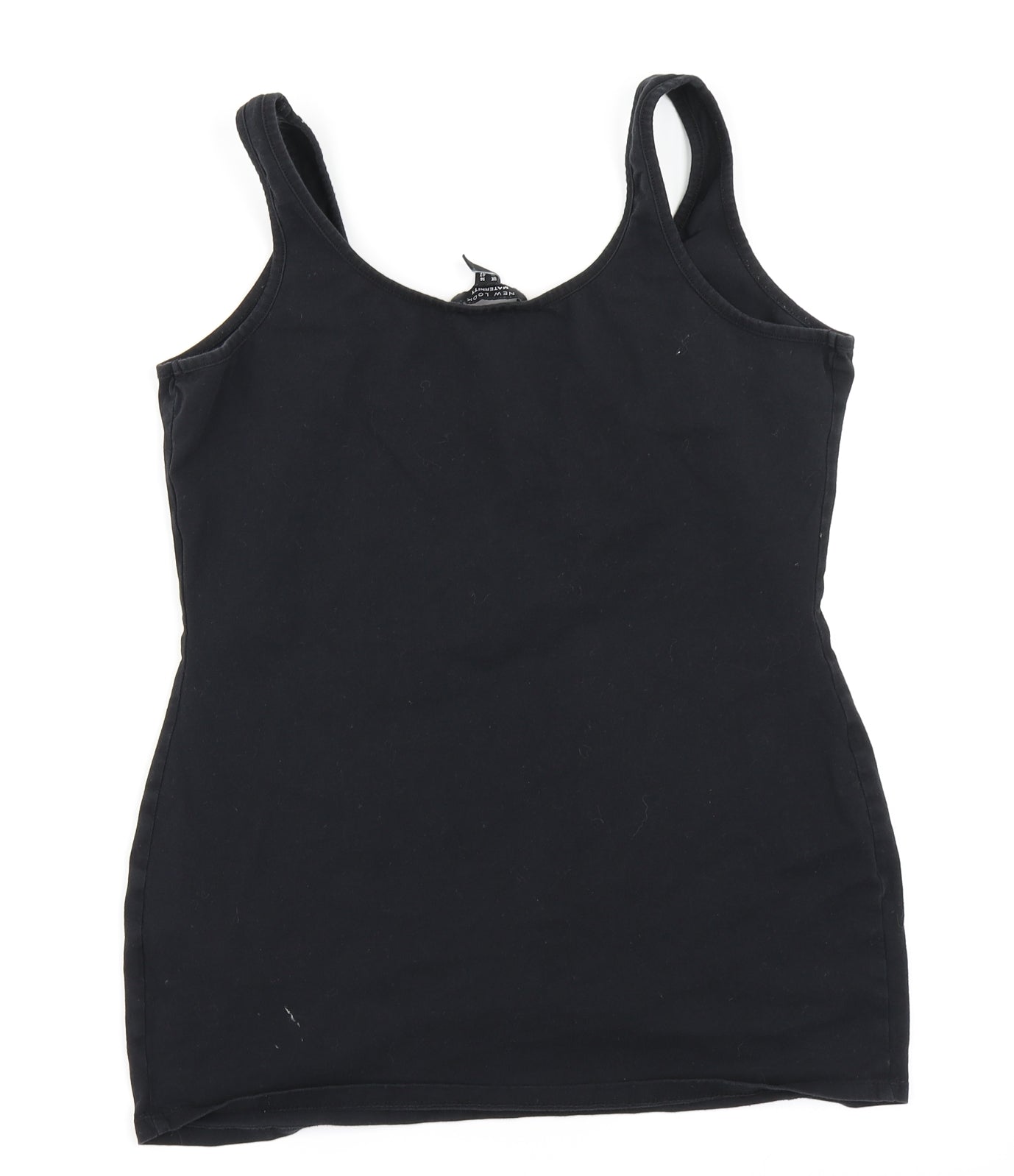 Womens UK Size 10 New Look Black Basic Tank