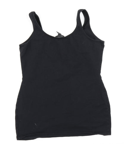 Womens UK Size 10 New Look Black Basic Tank