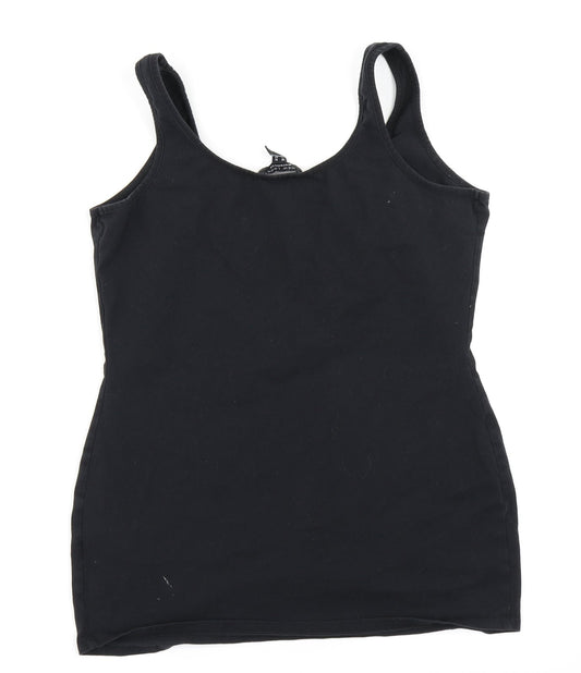 Womens UK Size 10 New Look Black Basic Tank