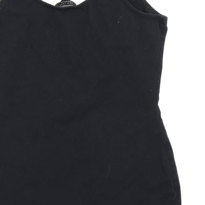 Womens UK Size 10 New Look Black Basic Tank