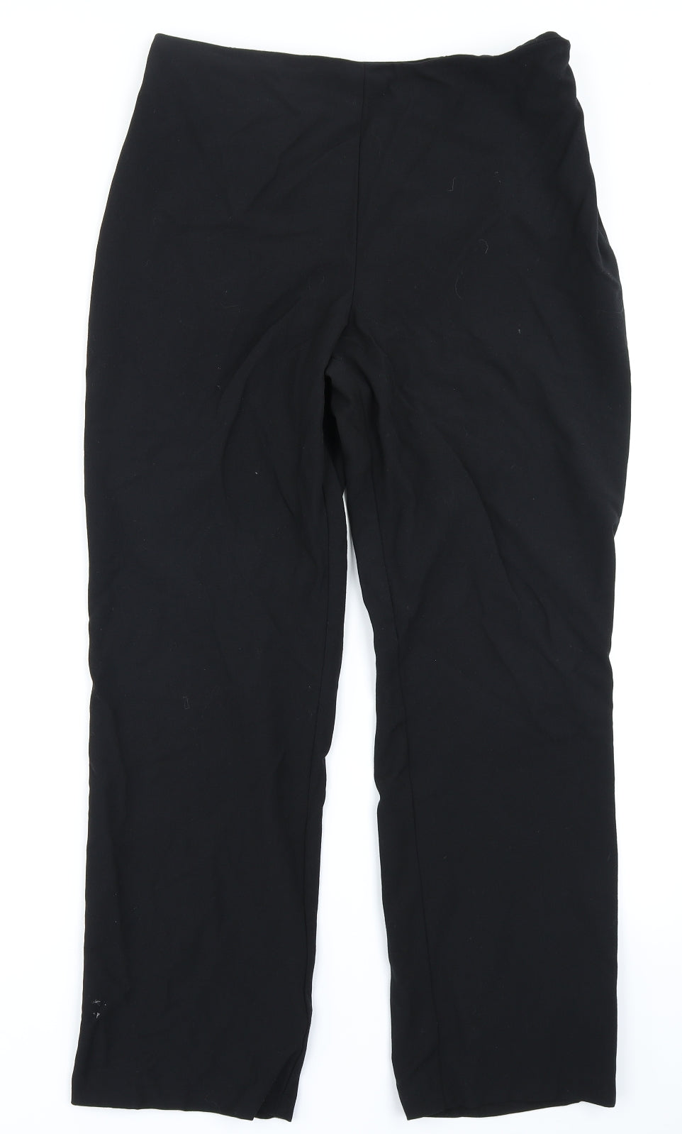 Womens UK Size 14 M&S Woman Regular Fit  Black Trousers