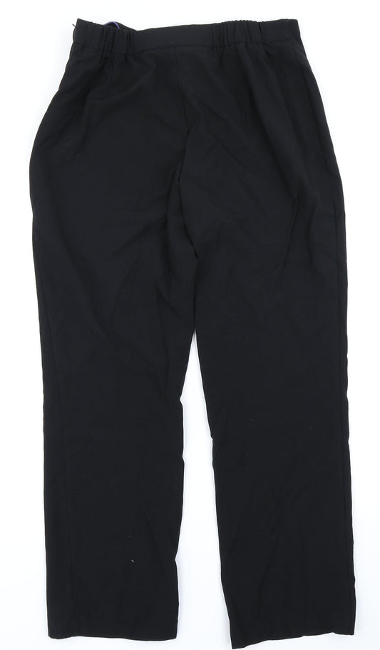 M&S Woman Womens Black   Trousers  Size 14 L28 in