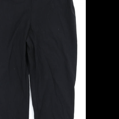 Womens UK Size 14 M&S Woman Regular Fit  Black Trousers