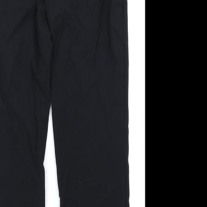 Womens UK Size 14 M&S Woman Regular Fit  Black Trousers