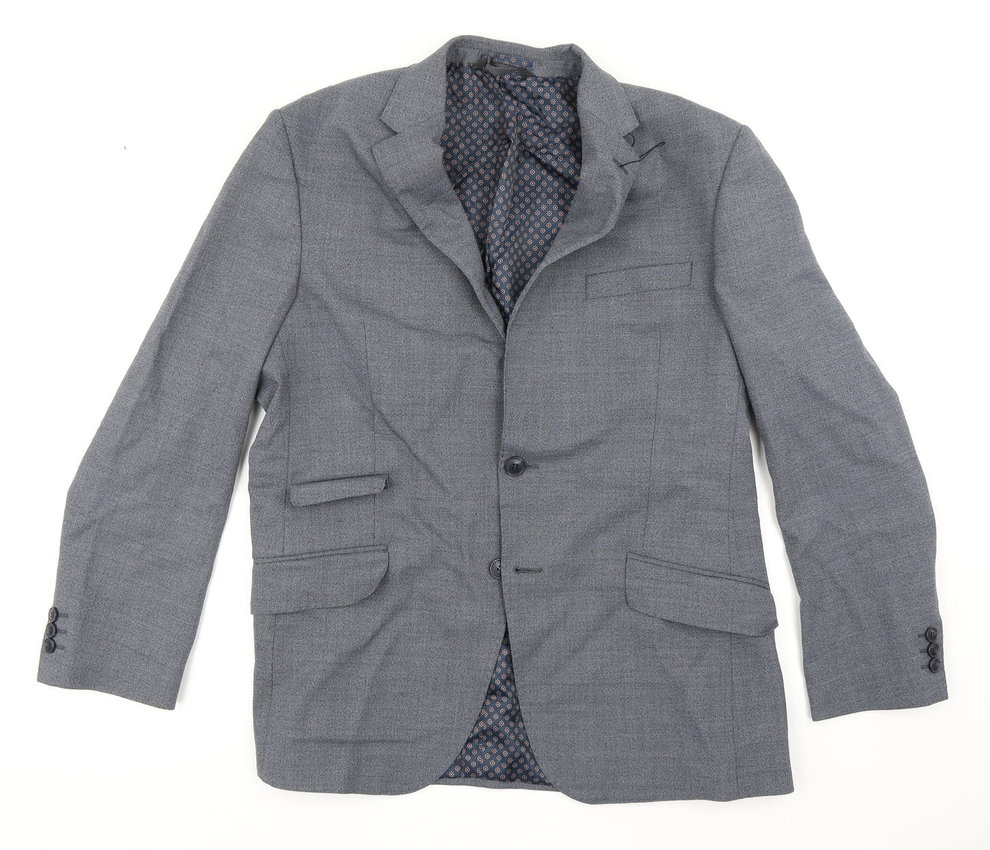 Mens UK Size 42 M&S Regular Blue Suit Jacket