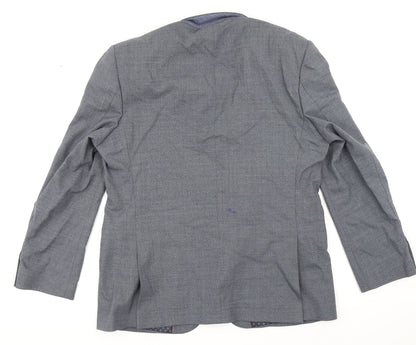 Mens UK Size 42 M&S Regular Blue Suit Jacket