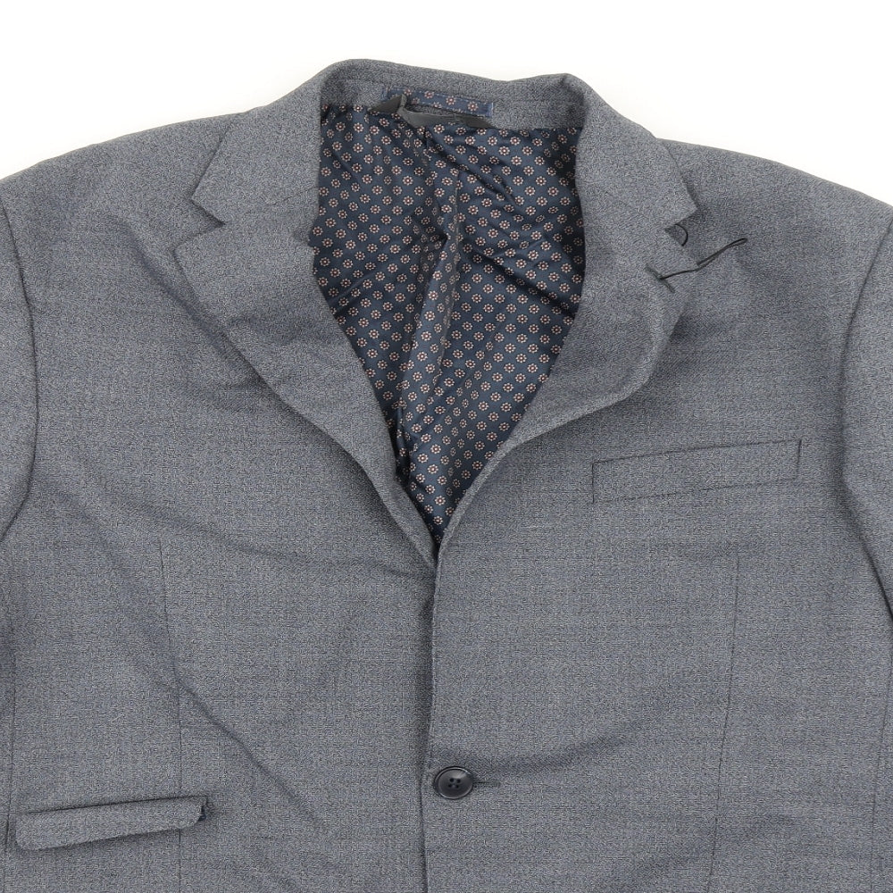 Mens UK Size 42 M&S Regular Blue Suit Jacket
