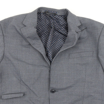 Mens UK Size 42 M&S Regular Blue Suit Jacket