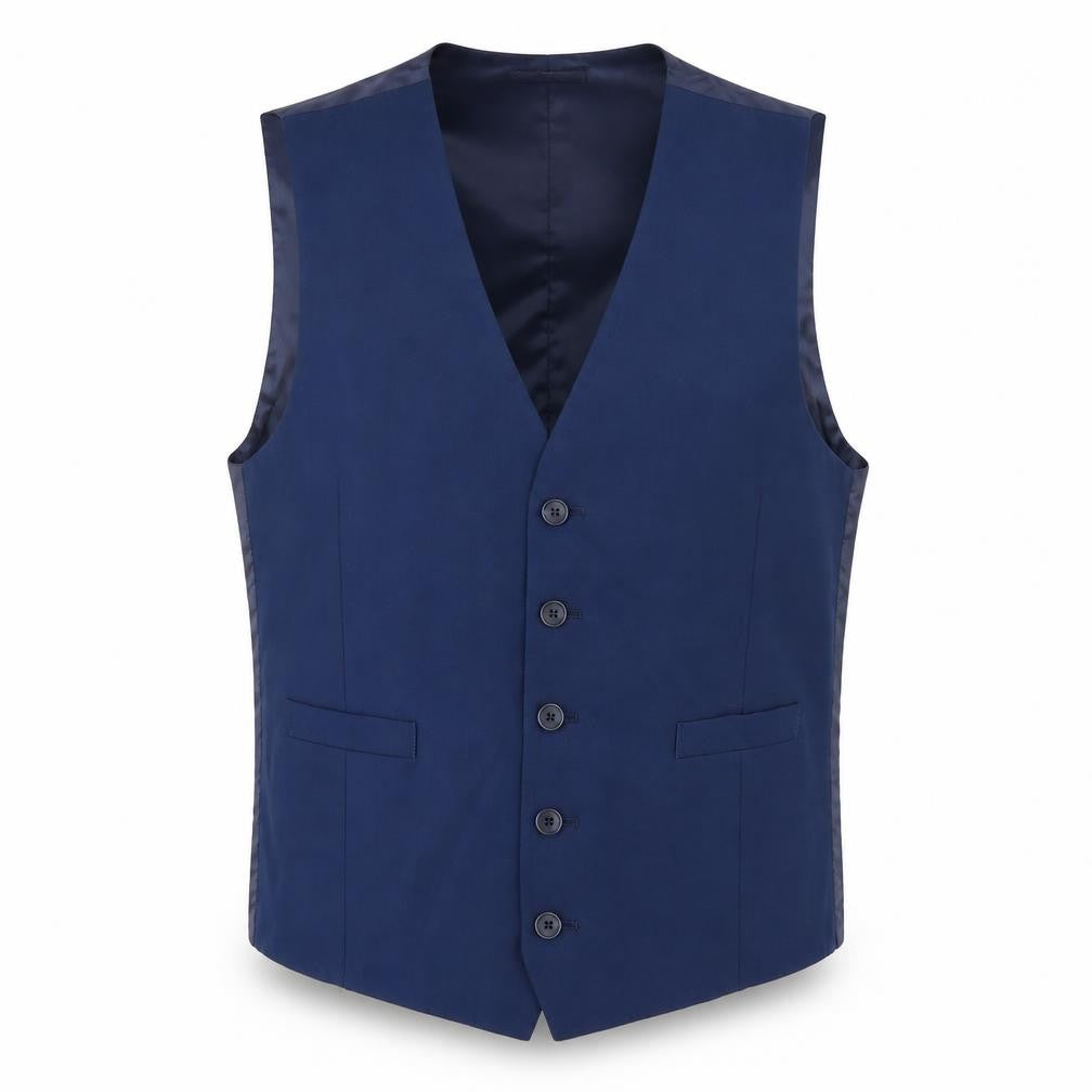 Marks & Spencer Mens Blue   Jacket Suit Waistcoat Size M