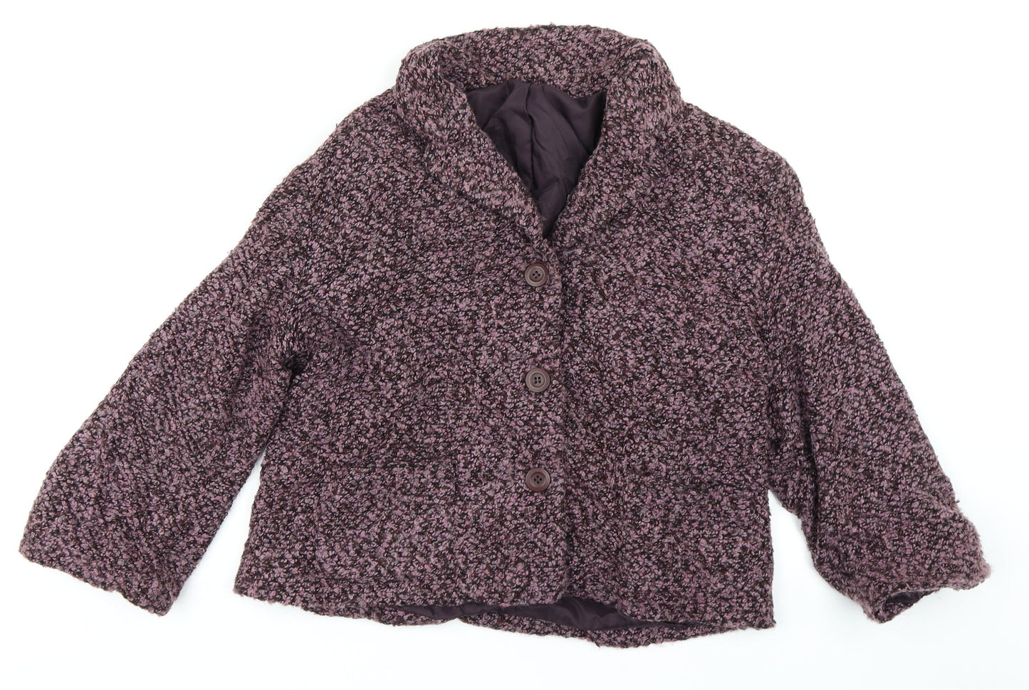 Womens UK Size 14 Style by EWM Pink Overcoat