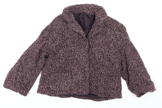Womens UK Size 14 Style by EWM Pink Overcoat