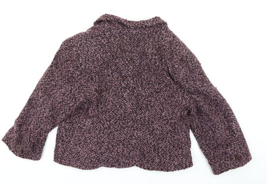 Womens UK Size 14 Style by EWM Pink Overcoat