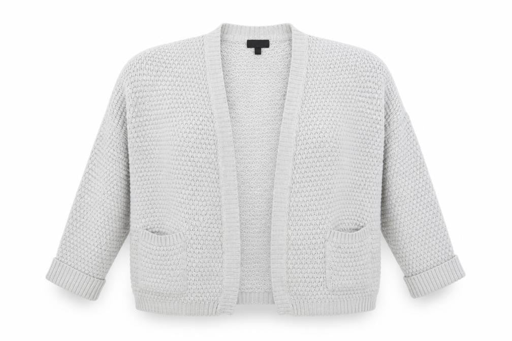 Womens UK Size 10 Topshop Grey Cardigan Jumper