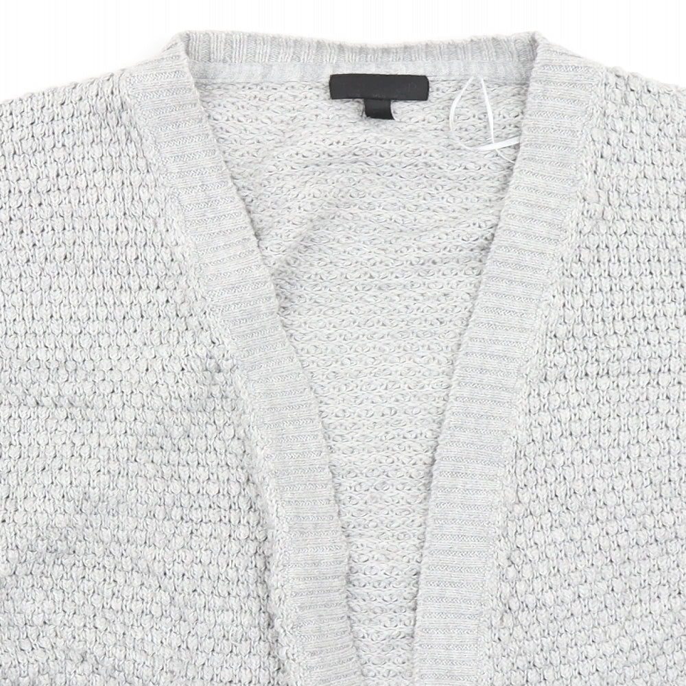 Womens UK Size 10 Topshop Grey Cardigan Jumper