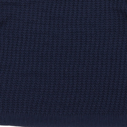 Boohoo Womens Blue  Knit Pullover Jumper Size S