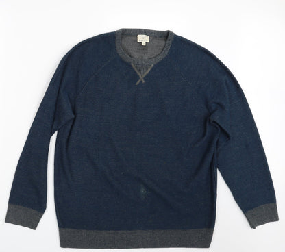 Easy Mens Blue   Pullover Jumper Size L