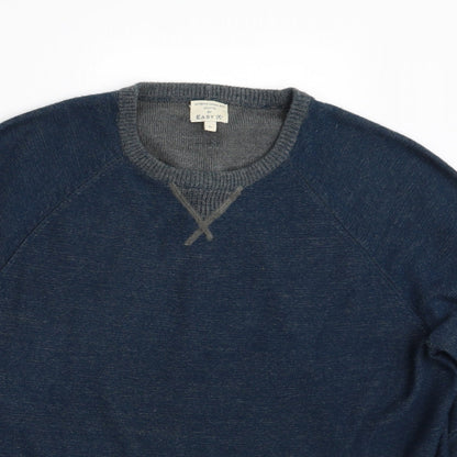 Easy Mens Blue   Pullover Jumper Size L