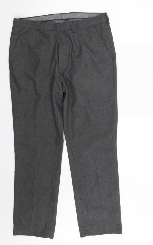 Matalan Mens Grey   Trousers  Size 34 in L29 in