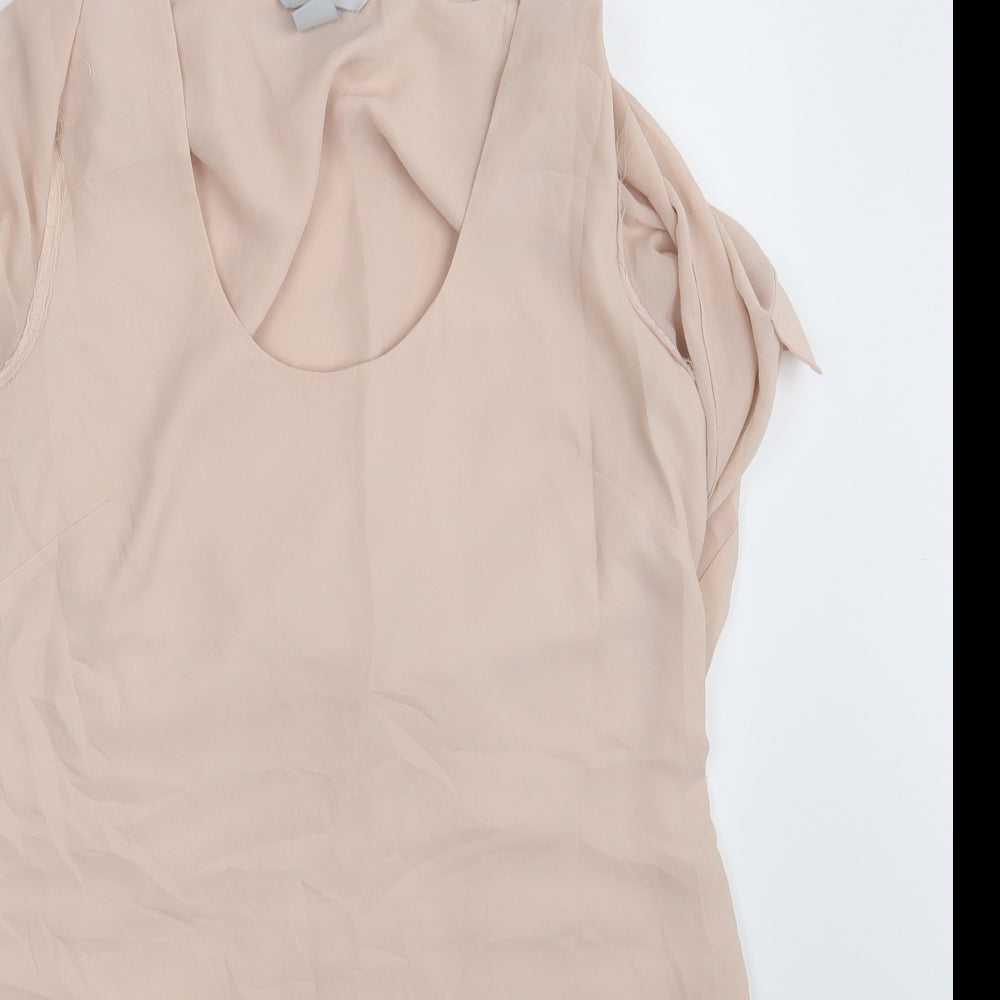 Womens UK Size 10 H&M Pink Basic Blouse