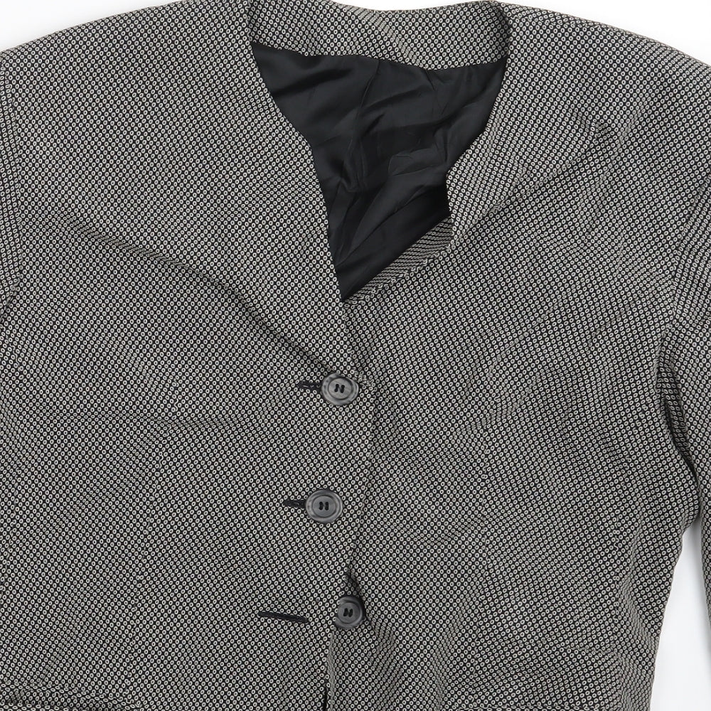 Womens UK Size 12 Preworn Black Jacket