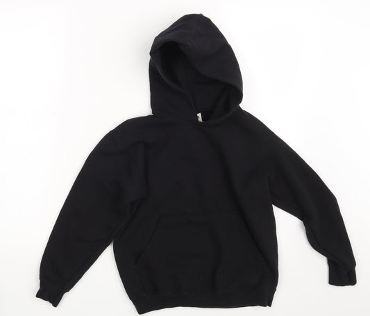 Fruit of the Loom Girls Black   Pullover Hoodie Size 9-10 Years