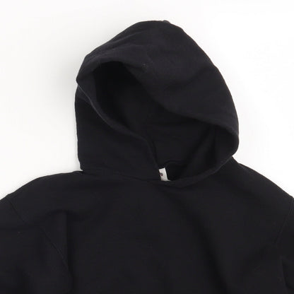 Fruit of the Loom Girls Black   Pullover Hoodie Size 9-10 Years