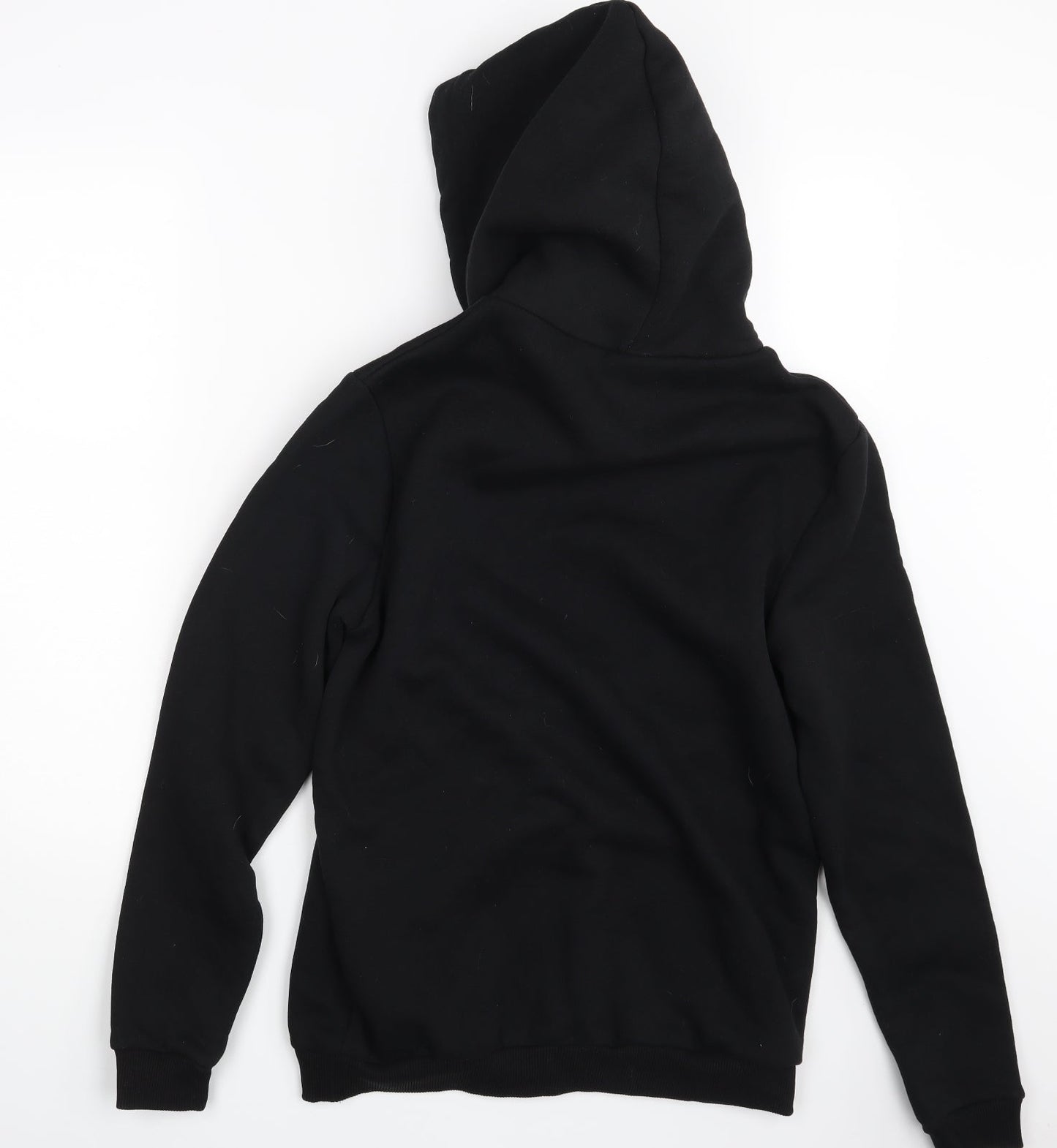 Mens UK Size S Boohoo Black Pullover Hoodie