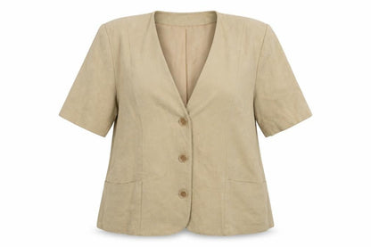 First Avenue Womens Beige   Jacket Blazer Size 16