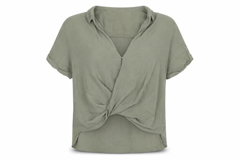 Womens UK Size S Cotton On Green Basic Blouse